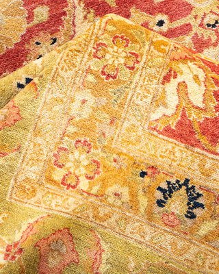 Traditional Hand Knotted Orange Area Rug  8' 2" x 10' 1"