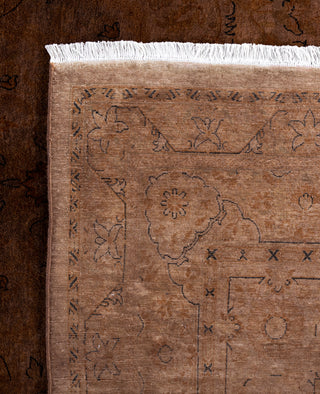 Overdyed One-of-a-Kind Wool Brown Area Rug 10' 1" x 14' 10"