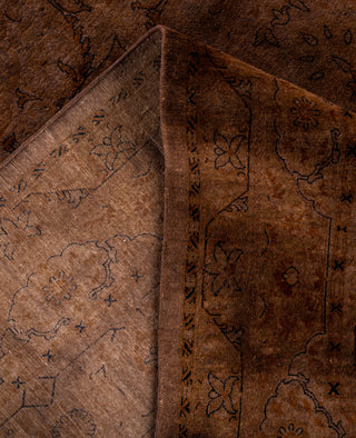 Overdyed One-of-a-Kind Wool Brown Area Rug 10' 1" x 14' 10"