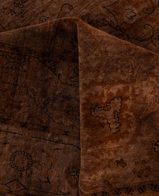 Overdyed One-of-a-Kind Wool Brown Area Rug 10' 1" x 14' 10"