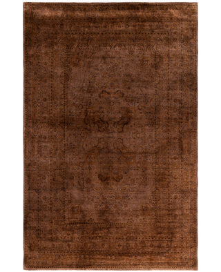 Overdyed One-of-a-Kind Wool Brown Area Rug 10' 1" x 14' 10"