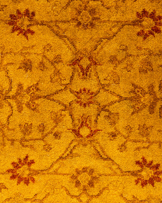 Contemporary Hand-Knotted Overdyed Gold Area Rug 3' 2" x 5' 4"