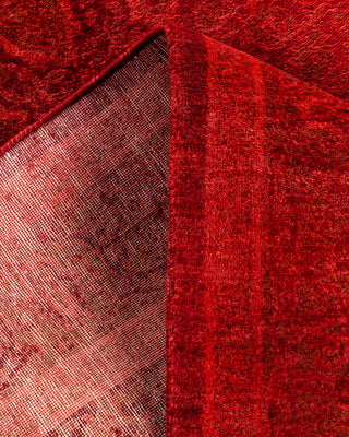 Contemporary Hand-Knotted Overdyed Pink Area Rug 3' 1" x 5' 2"
