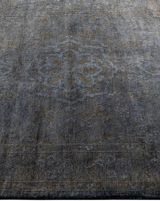 Contemporary Hand-Knotted Overdyed Gray Area Rug 3' 3" x 5' 1"