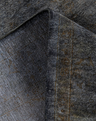 Contemporary Hand-Knotted Overdyed Gray Area Rug 3' 3" x 5' 1"