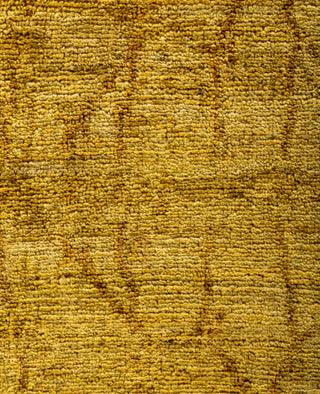 Contemporary Overdyed Wool Hand Knotted Yellow Area Rug 6' 3" x 9' 2"