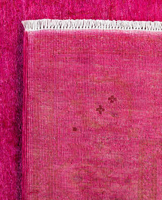 Overdyed One-of-a-Kind Wool Pink Area Rug 5' 2" x 7' 10"