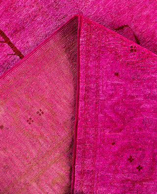 Overdyed One-of-a-Kind Wool Pink Area Rug 5' 2" x 7' 10"