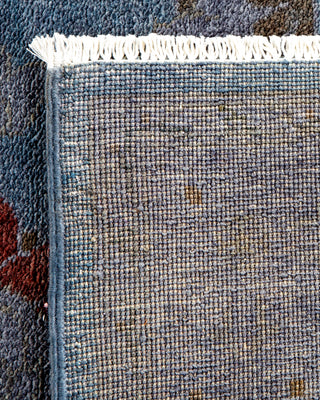 Contemporary Hand-Knotted Overdyed Blue Area Rug 4' 3" x 6' 8"