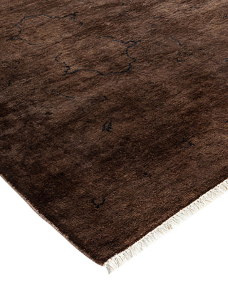 Contemporary Fine Vibrance Gray Wool Area Rug - 3' 1" x 4' 10"
