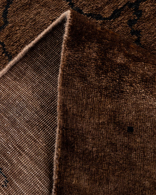 Contemporary Fine Vibrance Gray Wool Area Rug - 3' 1" x 4' 10"