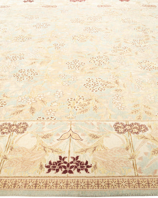 Traditional Hand Knotted Light Blue Area Rug 9' 0" x 12' 5"