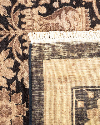 Traditional Hand Knotted Black Area Rug 8' 1" x 9' 10"