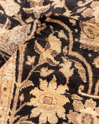 Traditional Hand Knotted Black Area Rug 8' 1" x 9' 10"