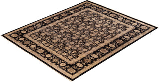 Traditional Hand Knotted Black Area Rug 8' 1" x 9' 10"