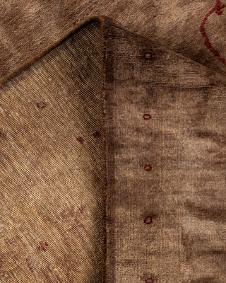Contemporary Hand Knotted  Brown Area Rug 8' 3" x 9' 10"