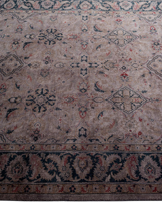 Contemporary Hand Knotted Overdyed Gray Area Rug 4' 4" x 6' 1"