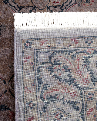 Contemporary Hand Knotted Overdyed Gray Area Rug 4' 4" x 6' 1"
