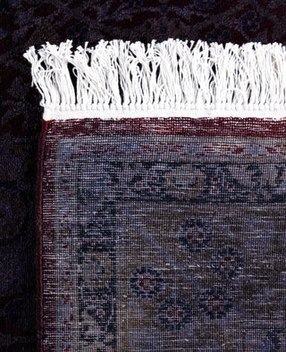 Contemporary Overdyed Wool Hand Knotted Red Area Rug 4' 1" x 6' 3"
