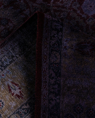 Contemporary Overdyed Wool Hand Knotted Red Area Rug 4' 1" x 6' 3"