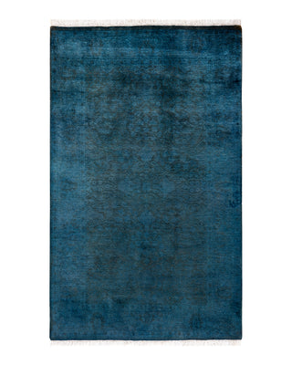 Modern Fine Vibrance Blue Area Rug 3' 2" x 5' 1"