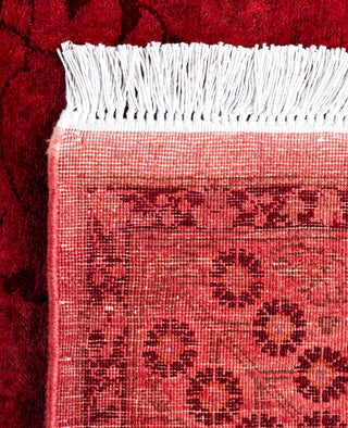 Overdyed Hand-Knotted Wool Modern-Contemporary Pink Runner 3' 0" x 9' 4"