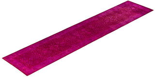 Fine Vibrance, One-of-a-Kind Hand-Knotted Runner Rug  - Pink, 2' 7" x 12' 6"