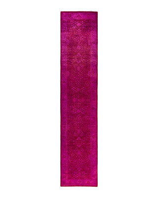 Fine Vibrance, One-of-a-Kind Hand-Knotted Runner Rug  - Pink, 2' 7" x 12' 6"
