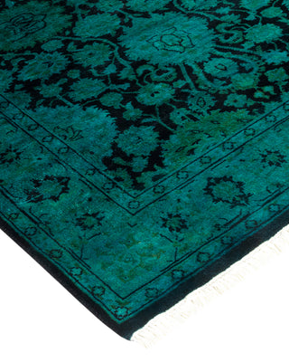 Contemporary Fine Vibrance Black Wool Runner - 2' 7" x 12' 0"