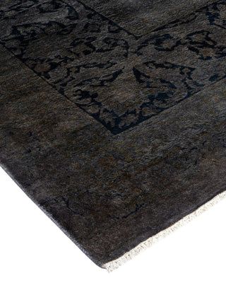 Contemporary Hand Knotted  Gray Area Rug 8' 1" x 10' 1"
