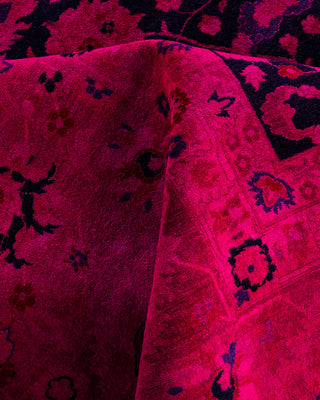 Fine Vibrance, One-of-a-Kind Hand-Knotted Area Rug  - Pink, 9' 1" x 11' 10"