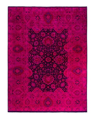 Fine Vibrance, One-of-a-Kind Hand-Knotted Area Rug  - Pink, 9' 1" x 11' 10"