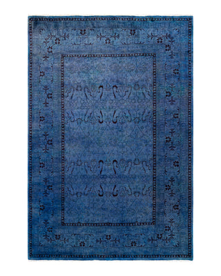 Modern Fine Vibrance Purple Area Rug 5' 2" x 7' 8"