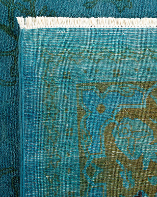 Vibrance, One-of-a-Kind Hand-Knotted Area Rug - Blue, 7' 10" x 9' 10" - Solo Rugs