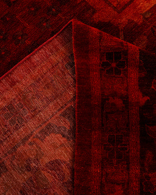 Overdyed Hand-Knotted Red Area Rug 11' 10" x 17' 10"
