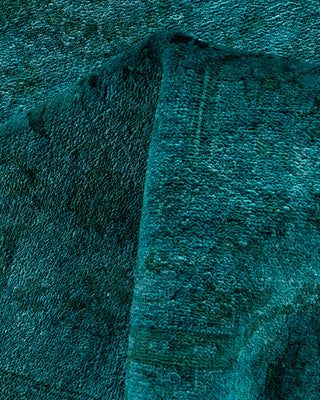 Overdyed Hand-Knotted Blue Area Rug 6' 1" x 9' 1"