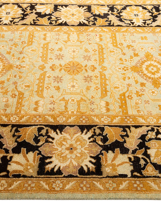 Traditional Hand Knotted Yellow Area Rug 4' 3" x 6' 4"