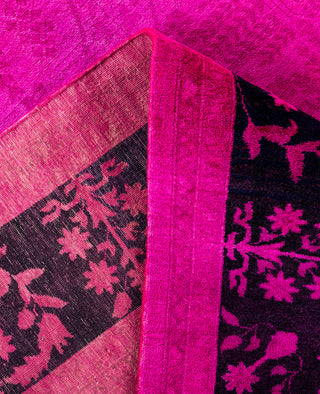 Overdyed One-of-a-Kind Wool Pink Area Rug 8' 0" x 10' 5"