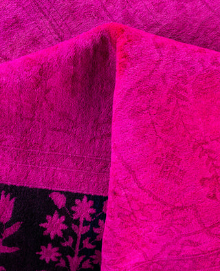 Overdyed One-of-a-Kind Wool Pink Area Rug 8' 0" x 10' 5"