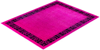 Overdyed One-of-a-Kind Wool Pink Area Rug 8' 0" x 10' 5"