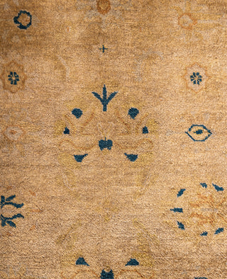 Overdyed One-of-a-Kind Wool Beige Area Rug 6' 1" x 8' 8"