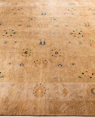 Overdyed One-of-a-Kind Wool Beige Area Rug 6' 1" x 8' 8"