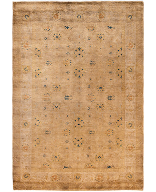 Overdyed One-of-a-Kind Wool Beige Area Rug 6' 1" x 8' 8"