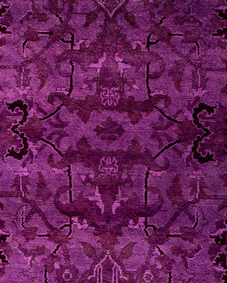 Contemporary Overyed Wool Hand Knotted Pink Area Rug 5' 1" x 7' 8"