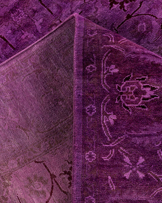 Contemporary Hand-Knotted Overdyed Pink Area Rug 5' 1" x 7' 8"