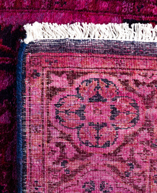 Contemporary Overdyed Wool Hand Knotted Pink Runner 2' 7" x 21' 4"