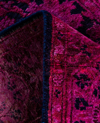 Contemporary Overdyed Wool Hand Knotted Pink Runner 2' 7" x 21' 4"