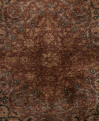 Overdyed One-of-a-Kind Wool Brown Area Rug 9' 3" x 11' 9"
