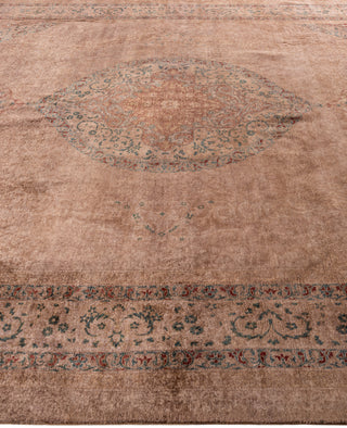 Overdyed One-of-a-Kind Wool Brown Area Rug 9' 3" x 11' 9"