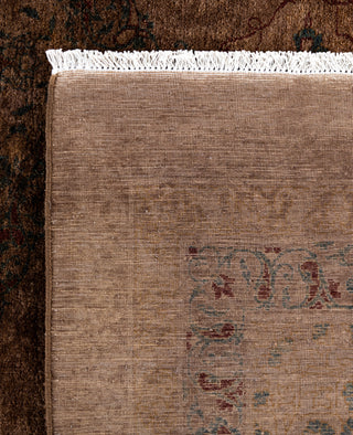 Overdyed One-of-a-Kind Wool Brown Area Rug 9' 3" x 11' 9"